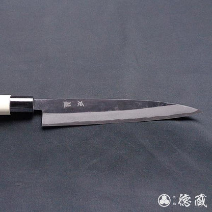 青二 淬火留黑加工 切割刀 朴木手柄