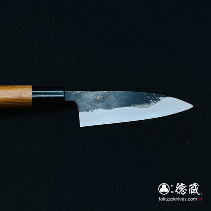 青一　黒打仕上　小包丁　胡桃柄