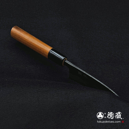 青一　黒打仕上　小包丁　胡桃柄