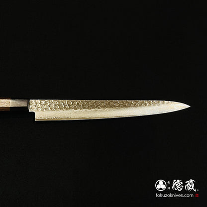 AUS10 Sujihiki 刀 Damarose 八角形手柄