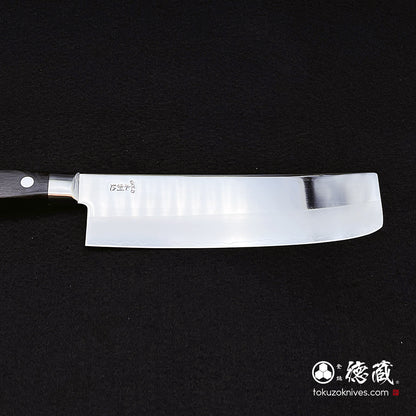 AUS8　菜切包丁　ローズ柄