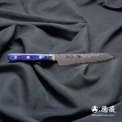 青二　切付ペティ包丁　青ハンドル
