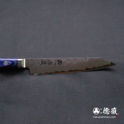 青二　切付ペティ包丁　青ハンドル