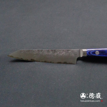 青二　切付ペティ包丁　青ハンドル