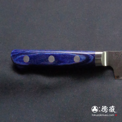 青二　切付ペティ包丁　青ハンドル
