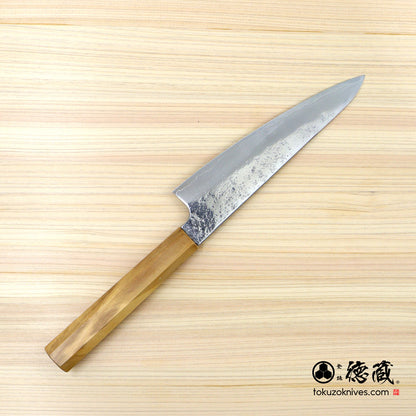 AUS8　梨地仕上　SC三徳包丁　オリーブ柄