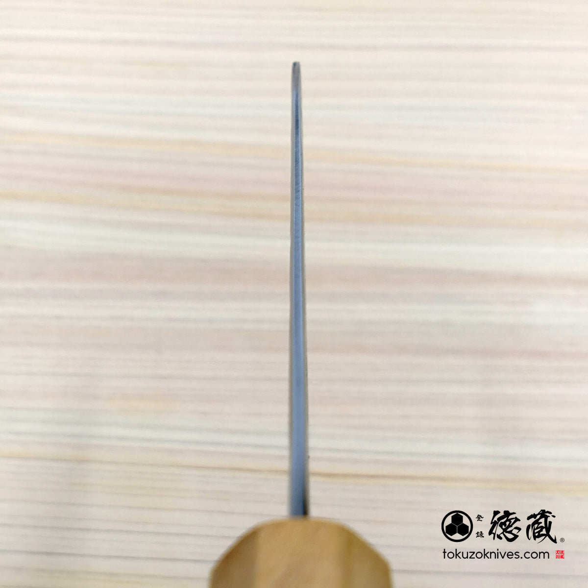 AUS8　梨地仕上　SC三徳包丁　オリーブ柄