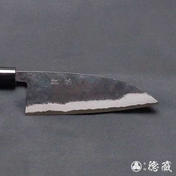 青二　黒打仕上　伊予型菜切包丁　胡桃柄