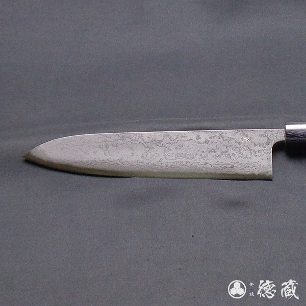 青二　磨き仕上　磨き積層牛刀包丁　紫檀柄