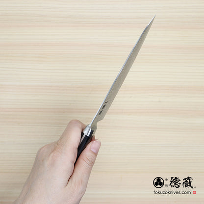 VG10 Damascus Petty Knife Black Handle
