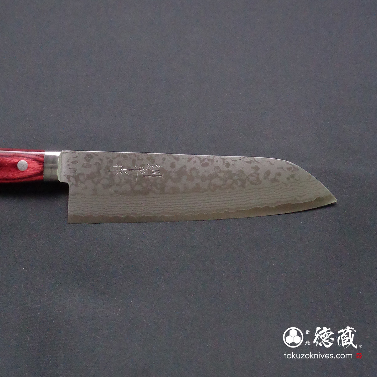 VG10　三徳包丁　積層材・赤色