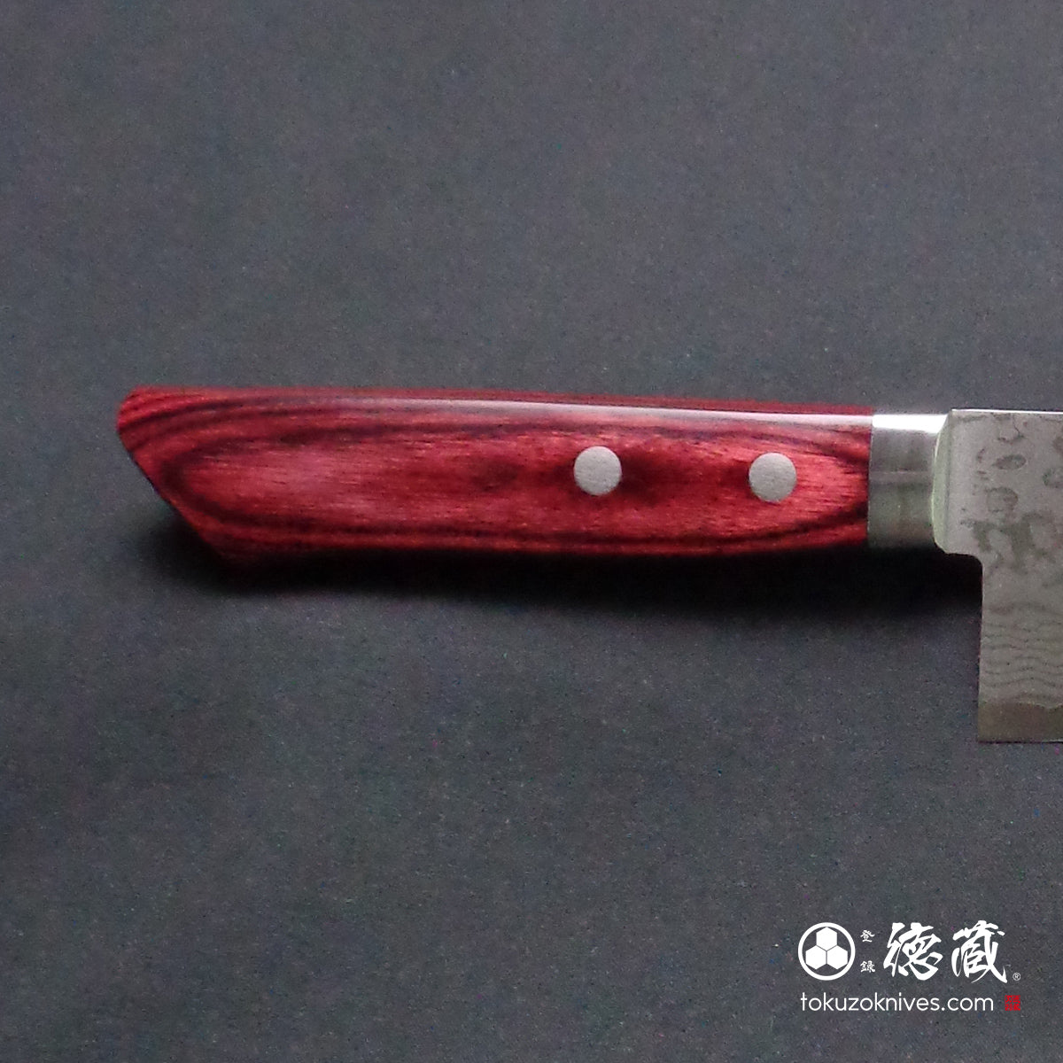 VG10　三徳包丁　積層材・赤色