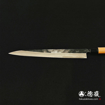 青二　黒打仕上　筋引包丁　胡桃柄