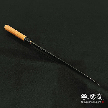 青二　黒打仕上　筋引包丁　胡桃柄
