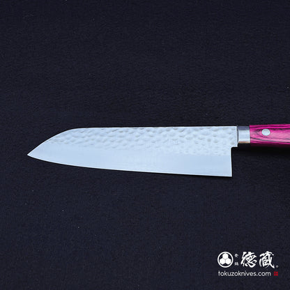 VG1　三徳包丁　赤ハンドル