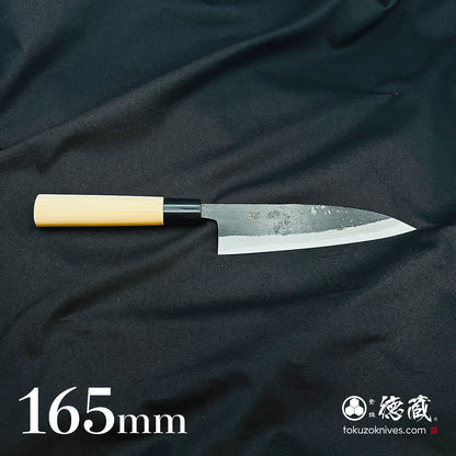 青二　黒打仕上　舟行包丁　朴柄