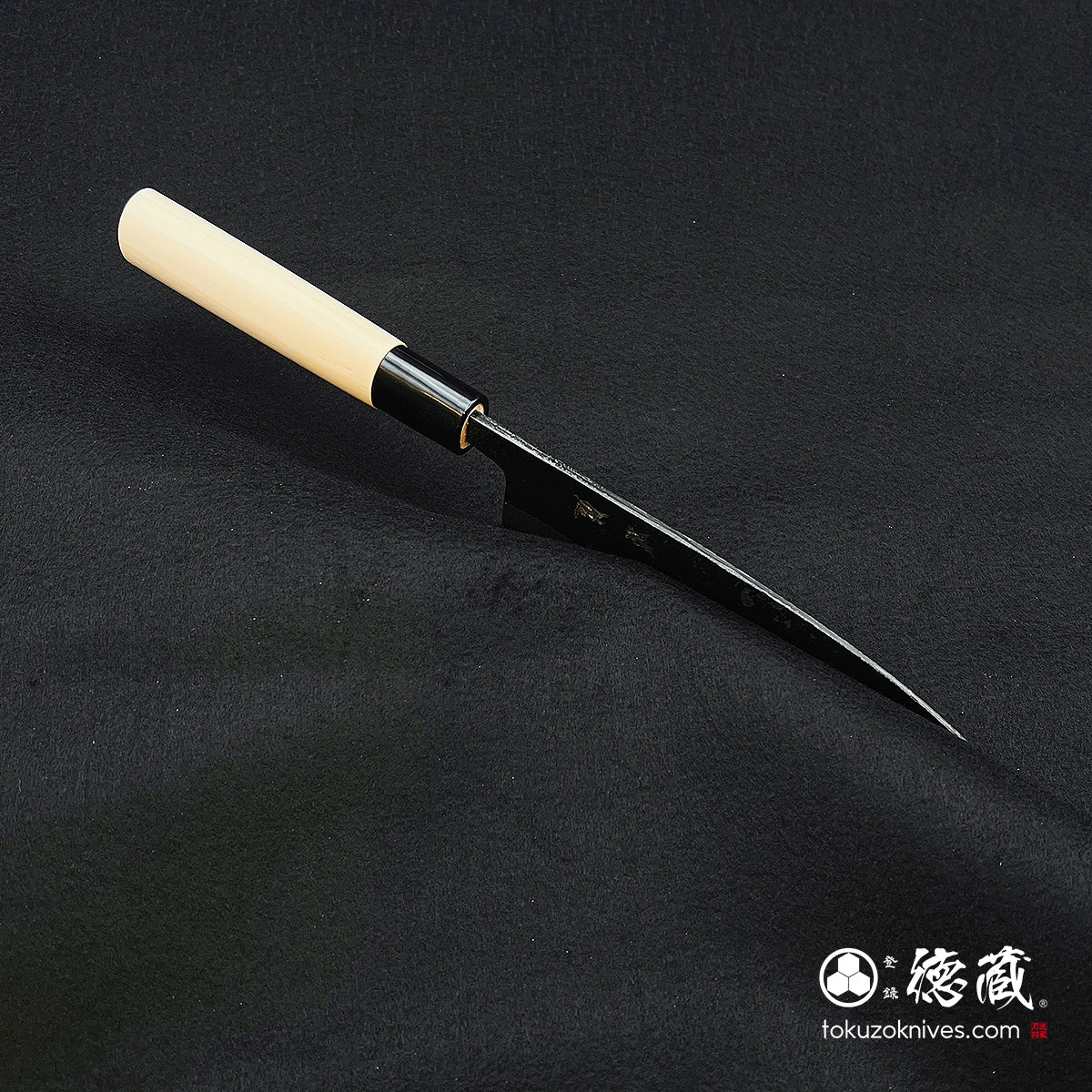 青二　黒打仕上　舟行包丁　朴柄