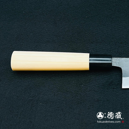 青二　黒打仕上　舟行包丁　朴柄