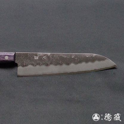银三 梨皮润饰 三德刀 紫色手柄