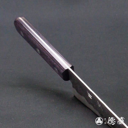 银三 梨皮润饰 三德刀 紫色手柄
