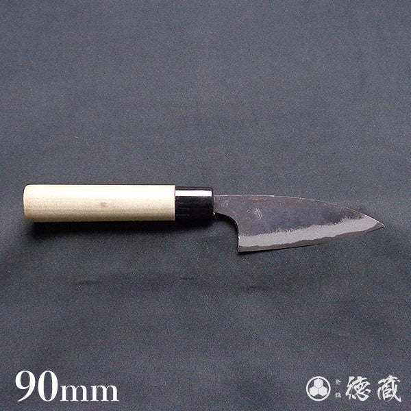 青二　黒打仕上　小包丁　朴柄