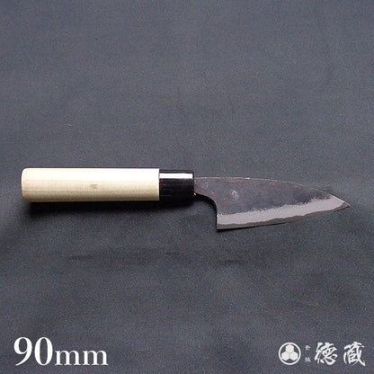 青二　黒打仕上　小包丁　朴柄