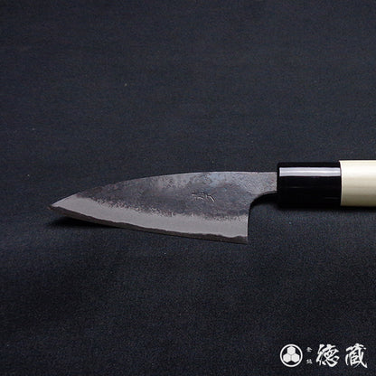 青二　黒打仕上　小包丁　朴柄