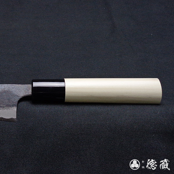 青二　黒打仕上　小包丁　朴柄
