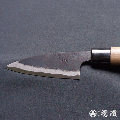 青二　黒打仕上　小包丁　胡桃柄