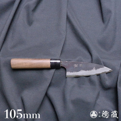 青二　黒打仕上　小包丁　胡桃柄