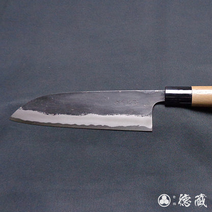 青S 黑色锻造加工 三德刀 胡桃木手柄