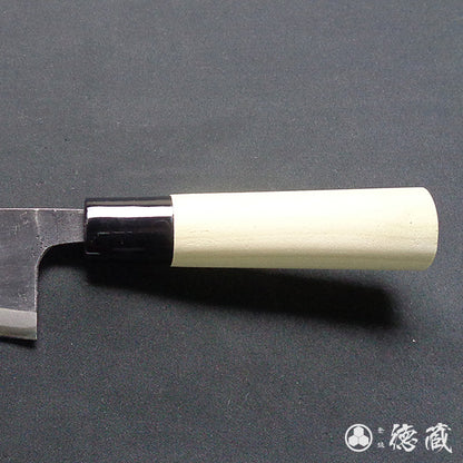 青二　黒打仕上　小出刃包丁　朴柄