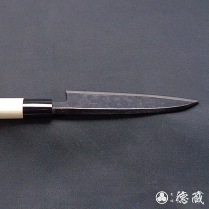 Blue-2  blackened finish  Thick Deba-knife  Park handle