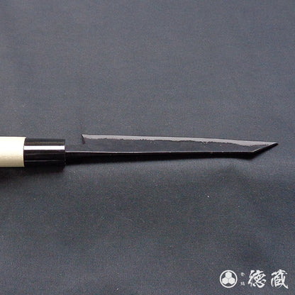 青二 黑面锻造加工 切付厨刀 朴木手柄