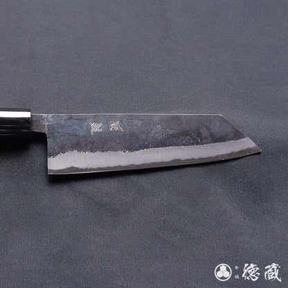 青二　黒打仕上　文化包丁　朴柄