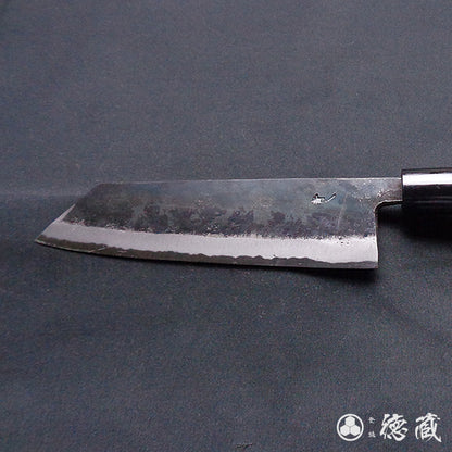 青二　黒打仕上　文化包丁　朴柄