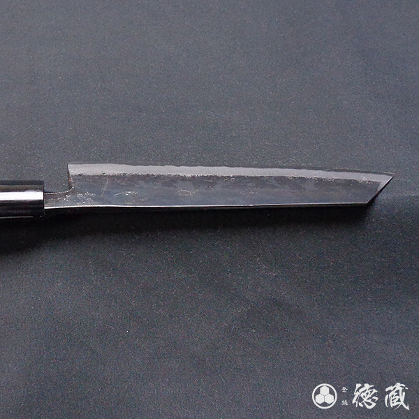 青二　黒打仕上　文化包丁　朴柄