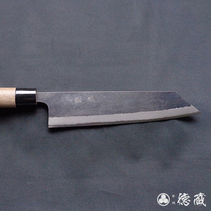 青二　淬火留黑加工　切付包丁　胡桃手柄