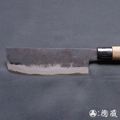 青二　黒打仕上　菜切包丁　胡桃柄