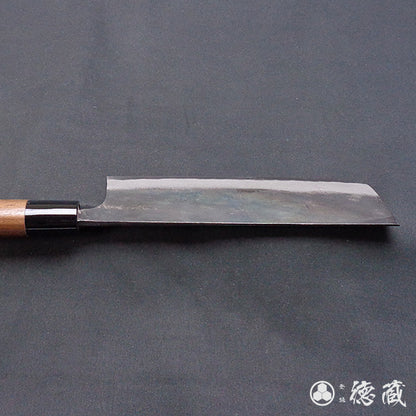 白一　黒打仕上　菜切包丁　胡桃柄