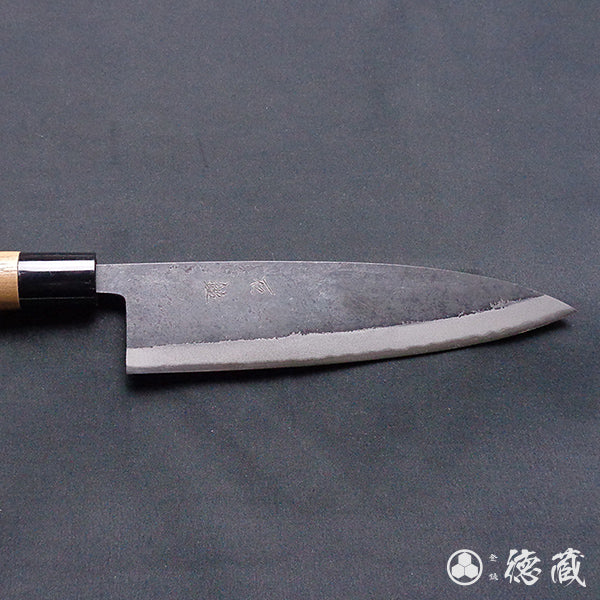 青二　黒打仕上　伊予型舟行包丁　胡桃柄