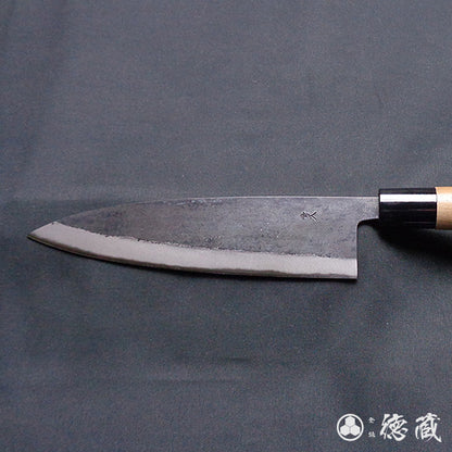 青二　黒打仕上　伊予型舟行包丁　胡桃柄