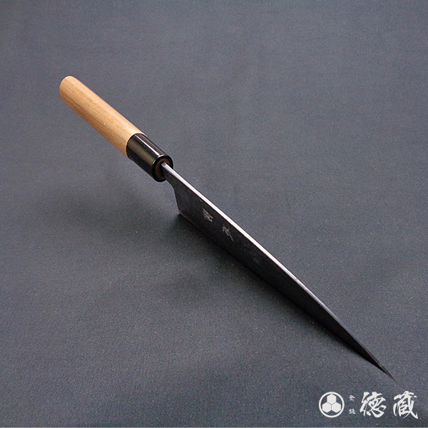 青二　黒打仕上　伊予型舟行包丁　胡桃柄
