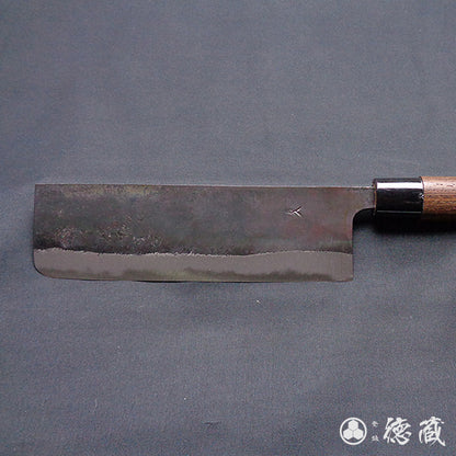 青二 黑面锻造加工 菜刀 崖豆木手柄