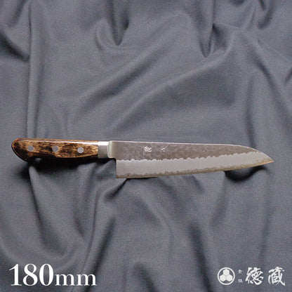 青S 槌面加工 牛刀 焦茶色手柄