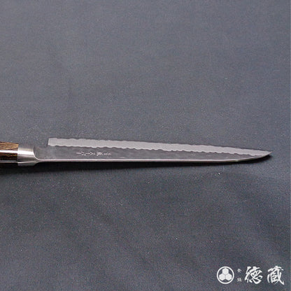 青S 槌面加工 牛刀 焦茶色手柄