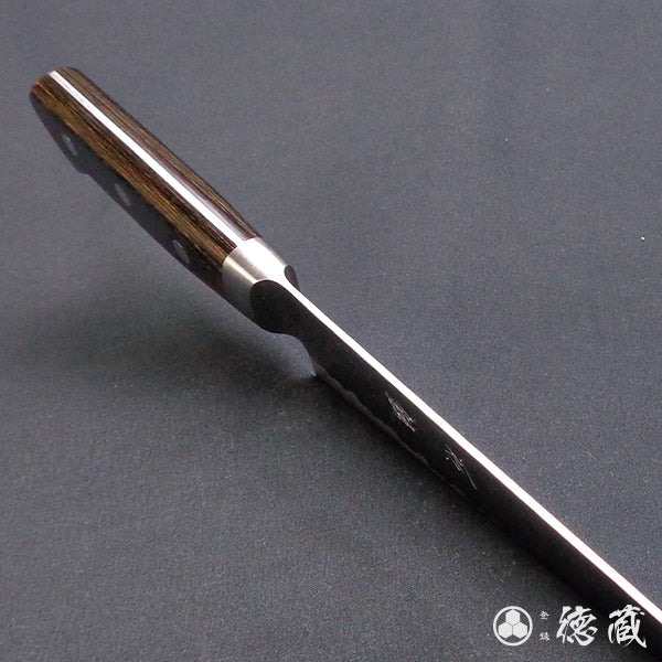 青S 槌面加工 牛刀 焦茶色手柄