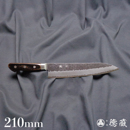 青S 槌面加工 牛刀 焦茶色手柄