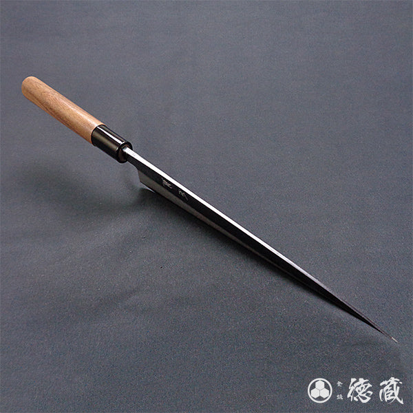 青二　黒打仕上　筋引包丁　胡桃柄