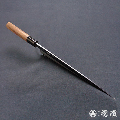 青二　黒打仕上　筋引包丁　胡桃柄